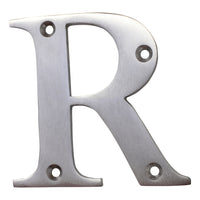 Letter BR2350 Modern, Serif House Letter, Satin Chrome