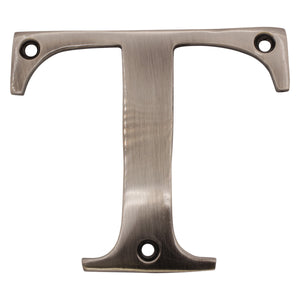 Letter BR2350 Modern, Serif House Letter, Antique Nickel