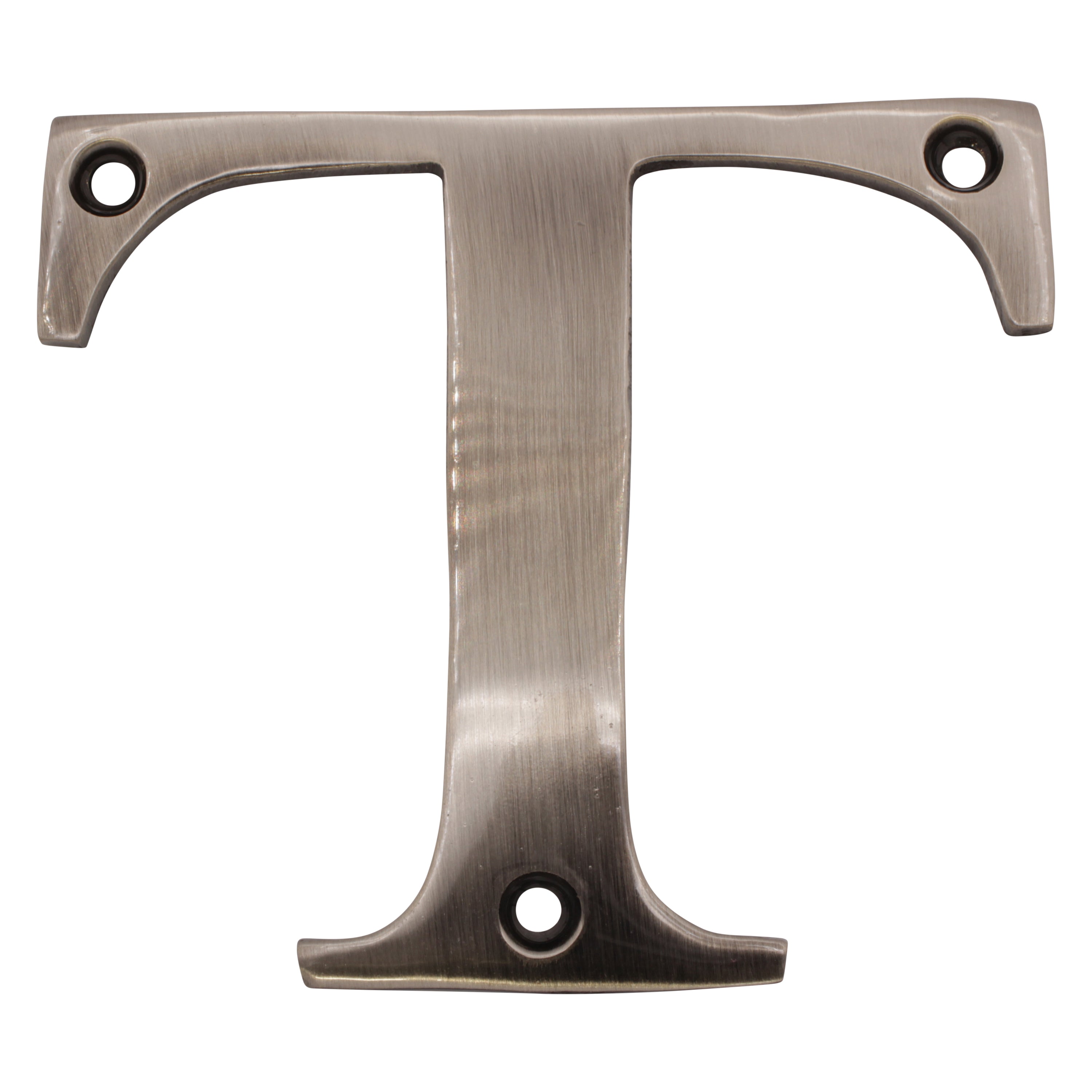 Letter BR2350] Modern Serif House Letter - Antique Nickel Finish