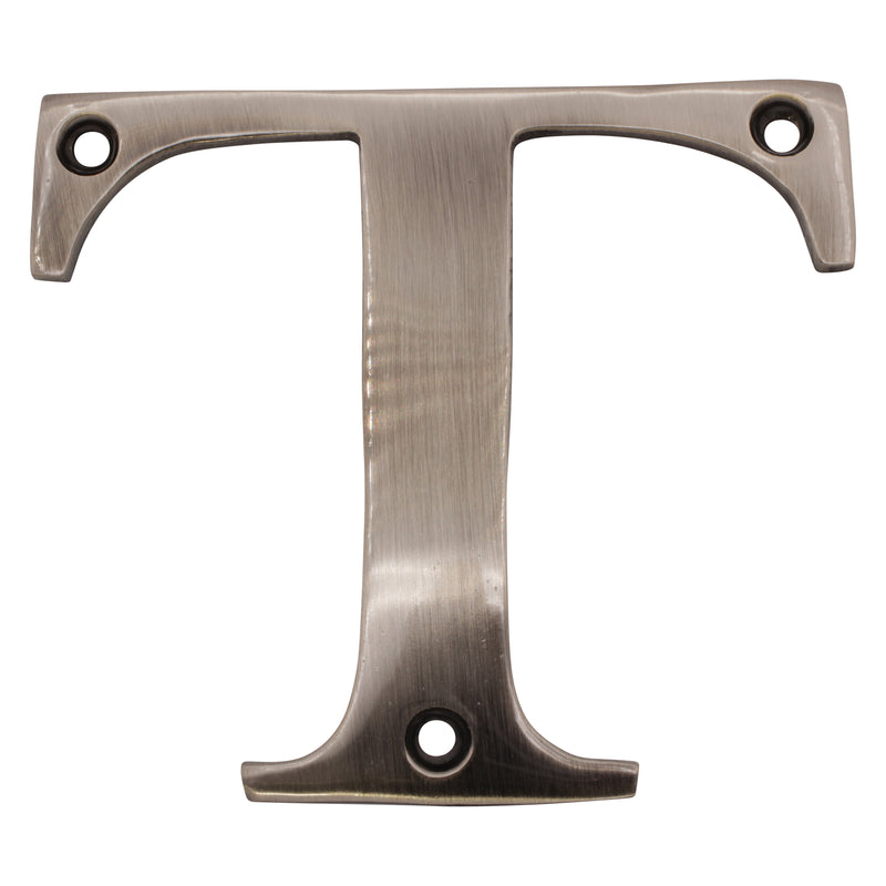 Letter BR2350 Modern, Serif House Letter, Antique Nickel