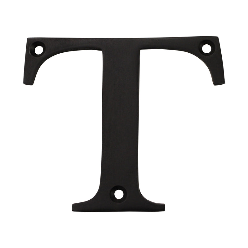 Letter BR2350 Modern, Serif House Letter, Oil Bronzed Black