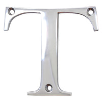 Letter BR2350 Modern, Serif House Letter, Polished Chrome