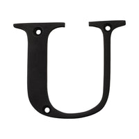 Letter BR2350 Modern, Serif House Letter, Oil Bronzed Black