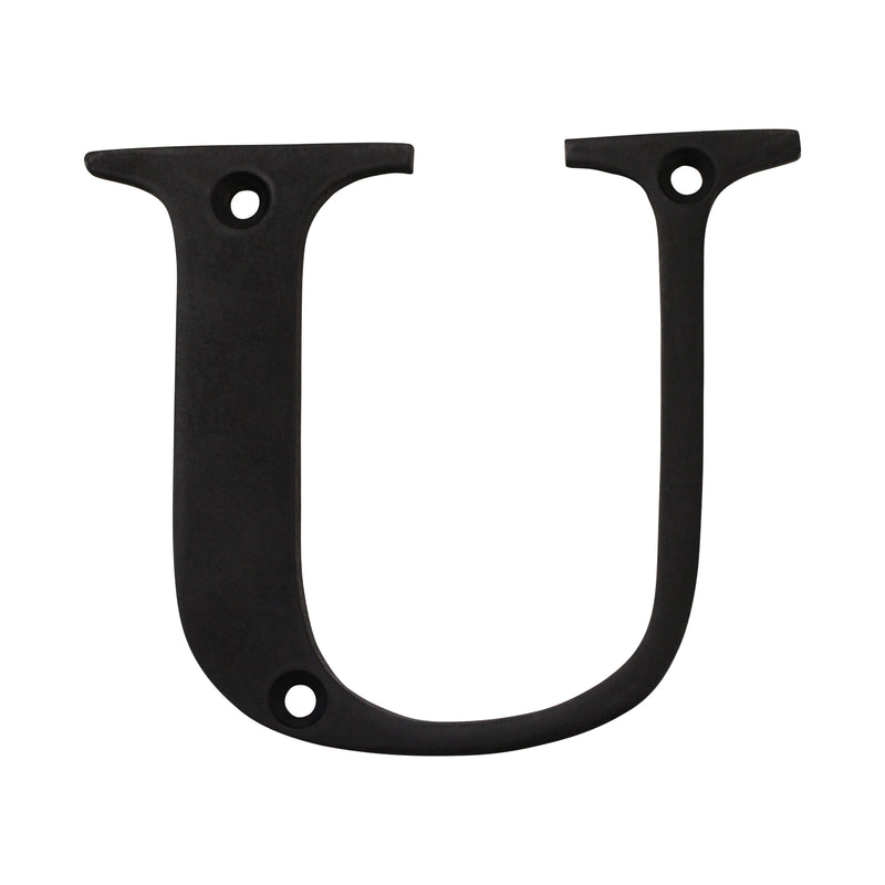 Letter BR2350 Modern, Serif House Letter, Oil Bronzed Black