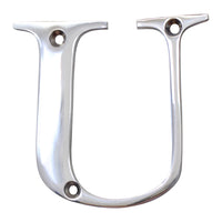 Letter BR2350 Modern, Serif House Letter, Polished Chrome