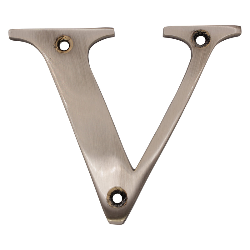 Letter BR2350 Modern, Serif House Letter, Antique Nickel