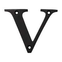 Letter BR2350 Modern, Serif House Letter, Oil Bronzed Black