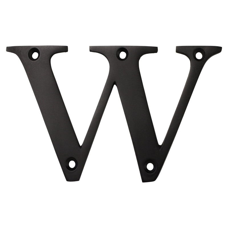 Letter BR2350 Modern, Serif House Letter, Oil Bronzed Black