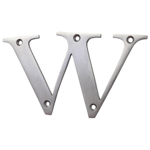 Letter BR2350 Modern, Serif House Letter, Satin Chrome