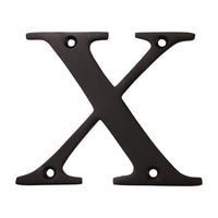 Letter BR2350 Modern, Serif House Letter, Oil Bronzed Black