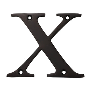 Letter BR2350 Modern, Serif House Letter, Oil Bronzed Black