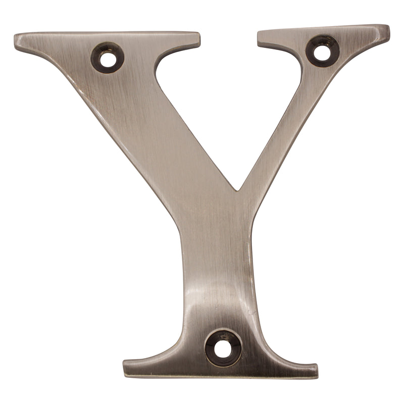 Letter BR2350 Modern, Serif House Letter, Antique Nickel