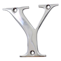 Letter BR2350 Modern, Serif House Letter, Polished Chrome
