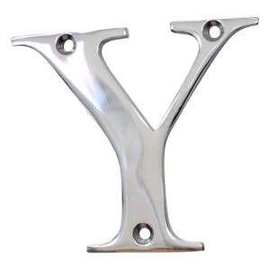 Letter BR2350 Modern, Serif House Letter, Polished Chrome
