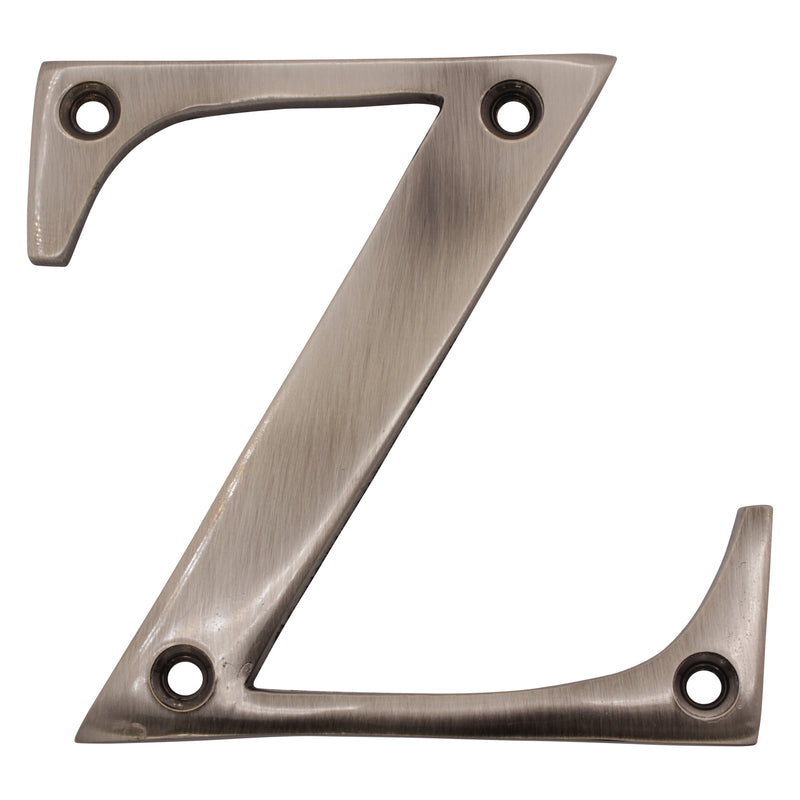 Letter BR2350 Modern, Serif House Letter, Antique Nickel