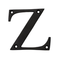 Letter BR2350 Modern, Serif House Letter, Oil Bronzed Black