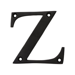Letter BR2350 Modern, Serif House Letter, Oil Bronzed Black