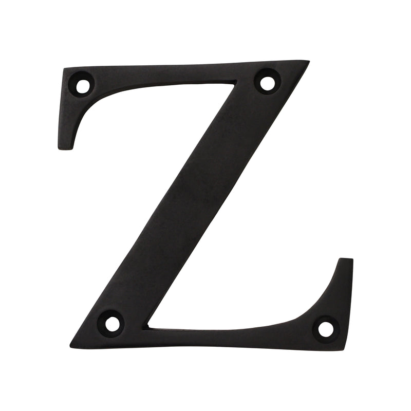 Letter BR2350 Modern, Serif House Letter, Oil Bronzed Black