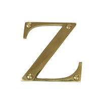 Letter BR2350 Modern, Serif House Letter, Polished Brass