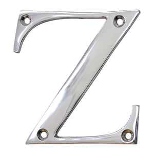 Letter BR2350 Modern, Serif House Letter, Polished Chrome