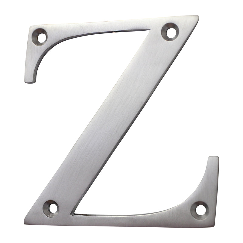 Letter BR2350 Modern, Serif House Letter, Satin Chrome
