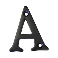 Letter BR2351 Modern, Serif House Letter, Oil Bronzed Black