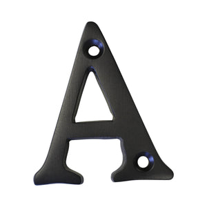 Letter BR2351 Modern, Serif House Letter, Oil Bronzed Black