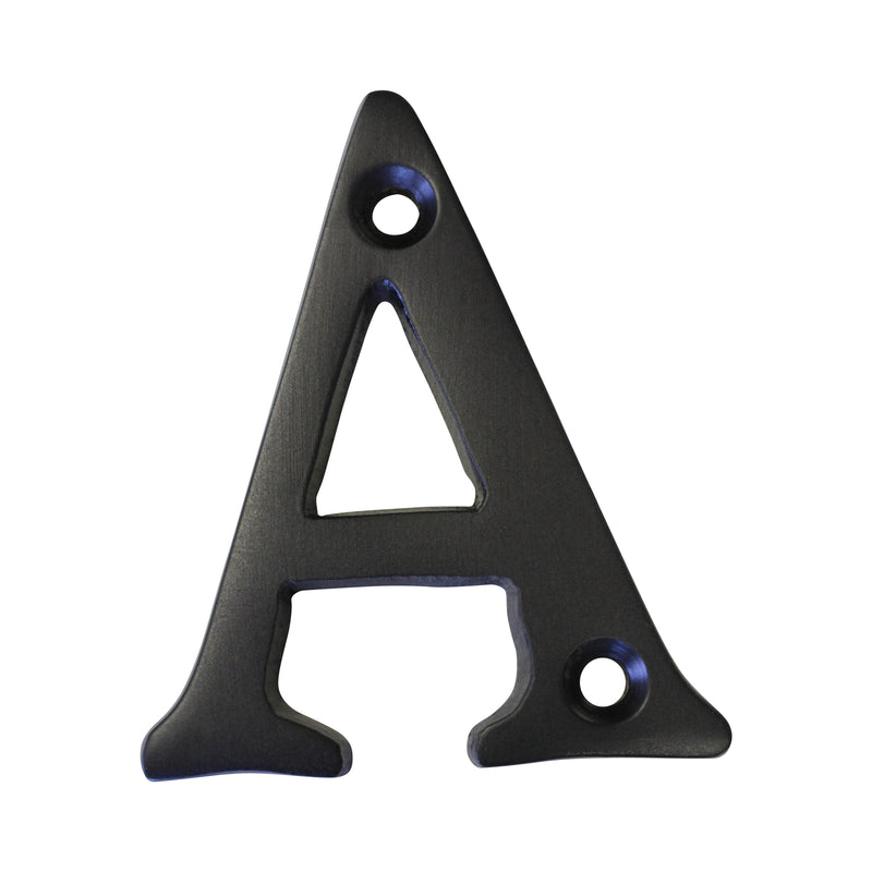 Letter BR2351 Modern, Serif House Letter, Oil Bronzed Black