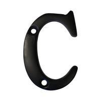 Letter BR2351 Modern, Serif House Letter, Oil Bronzed Black
