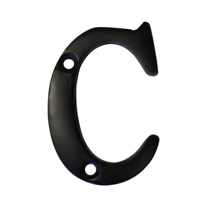 Letter BR2351 Modern, Serif House Letter, Oil Bronzed Black