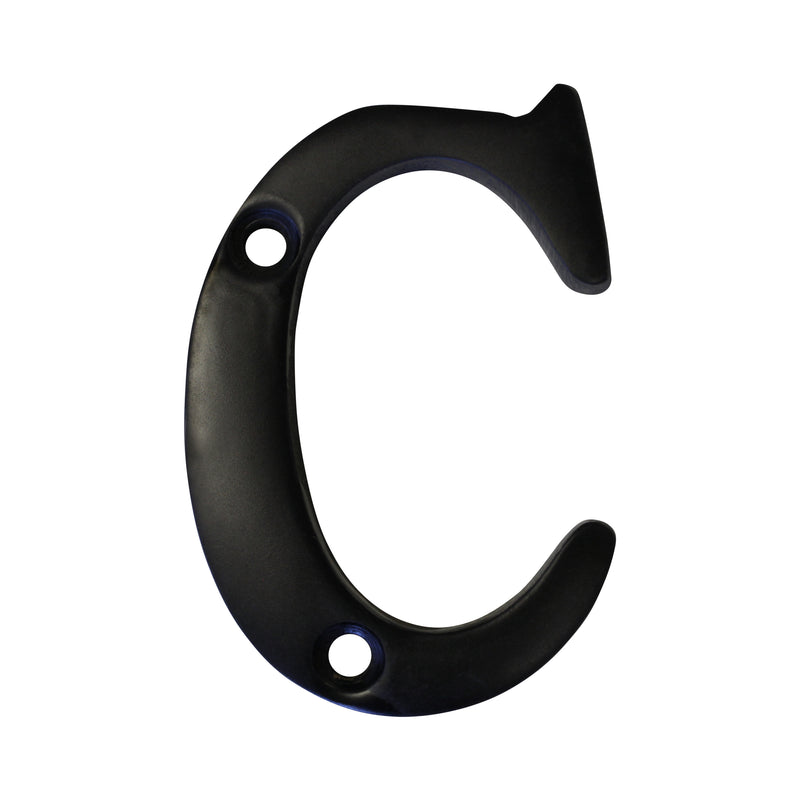 Letter BR2351 Modern, Serif House Letter, Oil Bronzed Black