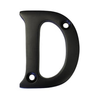 Letter BR2351 Modern, Serif House Letter, Oil Bronzed Black