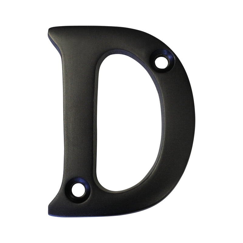Letter BR2351 Modern, Serif House Letter, Oil Bronzed Black