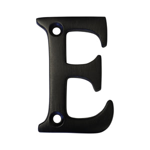 Letter BR2351 Modern, Serif House Letter, Oil Bronzed Black