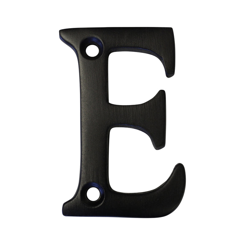 Letter BR2351 Modern, Serif House Letter, Oil Bronzed Black