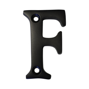 Letter BR2351 Modern, Serif House Letter, Oil Bronzed Black