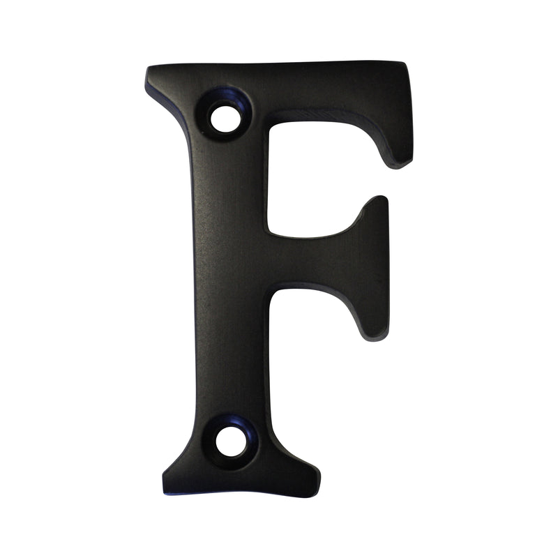 Letter BR2351 Modern, Serif House Letter, Oil Bronzed Black