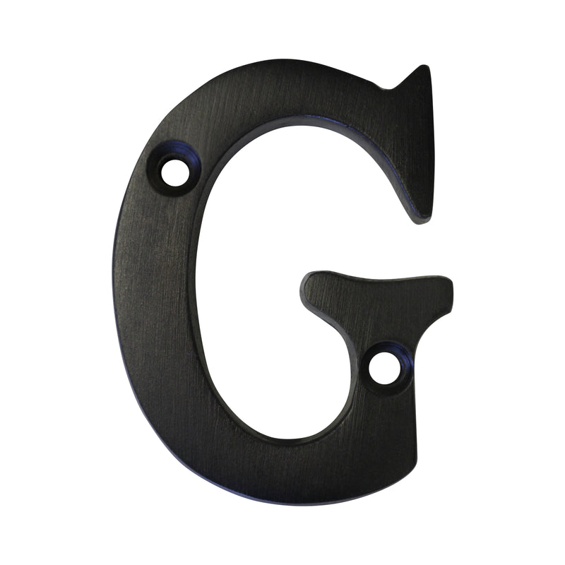 Letter BR2351 Modern, Serif House Letter, Oil Bronzed Black
