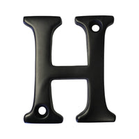 Letter BR2351 Modern, Serif House Letter, Oil Bronzed Black