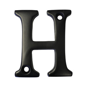 Letter BR2351 Modern, Serif House Letter, Oil Bronzed Black