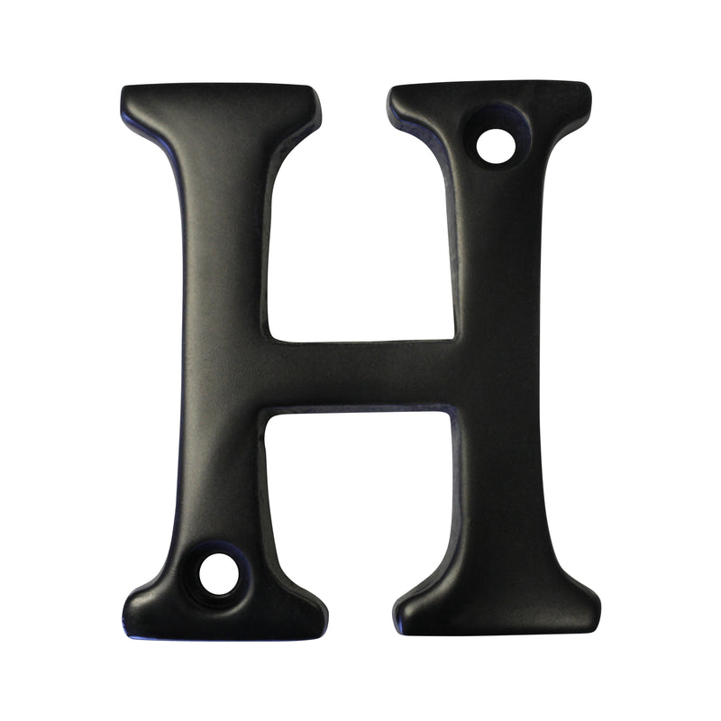 Letter BR2351 Modern, Serif House Letter, Oil Bronzed Black