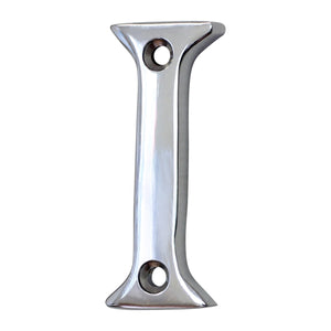 Letter BR2351 Modern, Small, Serif House Letter, Polished Chrome