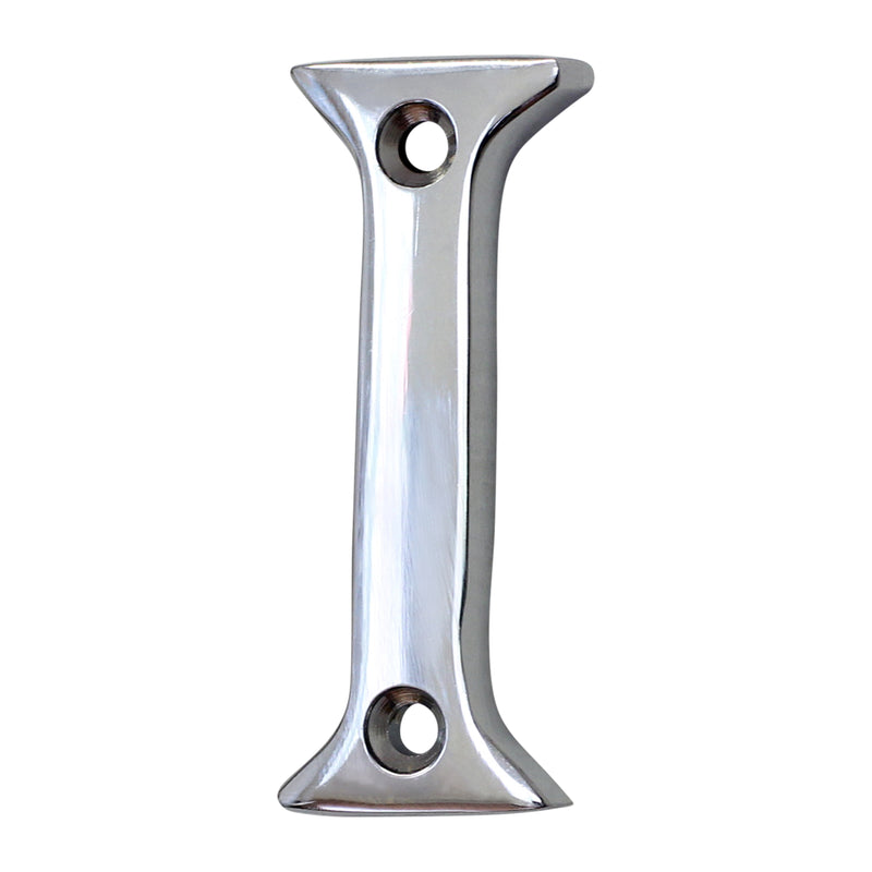 Letter BR2351 Modern, Small, Serif House Letter, Polished Chrome