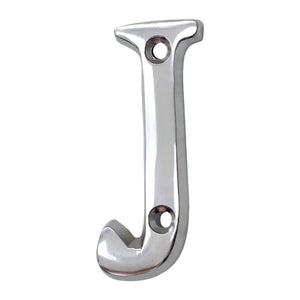 Letter BR2351 Modern, Small, Serif House Letter, Polished Chrome