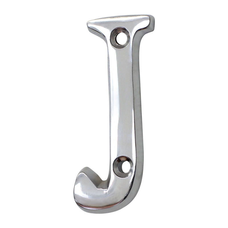Letter BR2351 Modern, Small, Serif House Letter, Polished Chrome