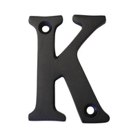 Letter BR2351 Modern, Serif House Letter, Oil Bronzed Black