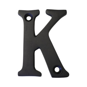 Letter BR2351 Modern, Serif House Letter, Oil Bronzed Black