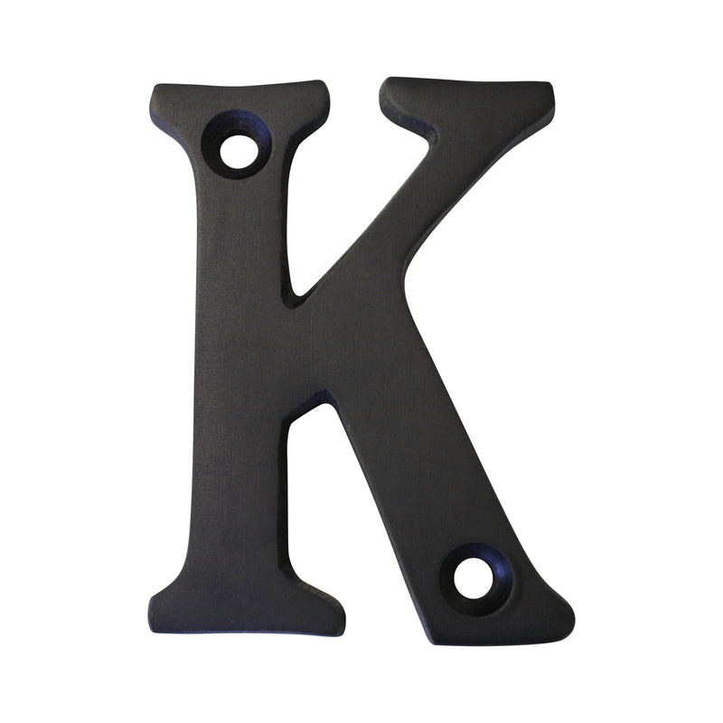 Letter BR2351 Modern, Serif House Letter, Oil Bronzed Black