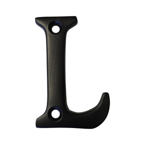 Letter BR2351 Modern, Serif House Letter, Oil Bronzed Black