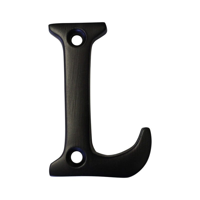 Letter BR2351 Modern, Serif House Letter, Oil Bronzed Black